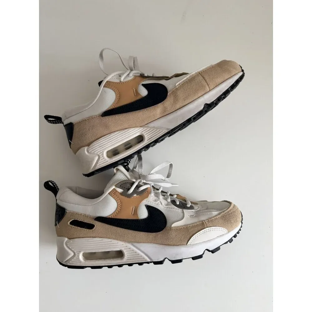 Nike Air Max 90 Futura Phantom Sanddrift Black Sneakers Women's Size 8